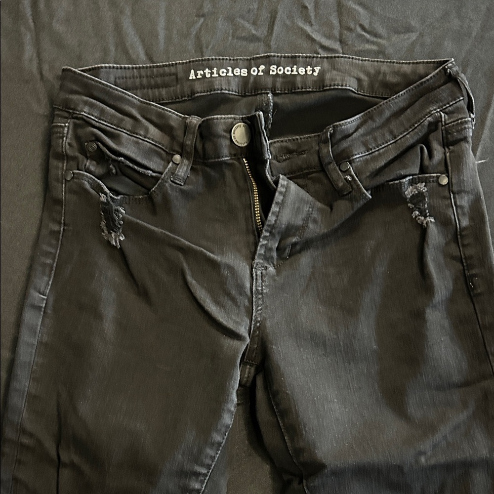 Articles of Society Women's Dark Gray Skinny Jeans